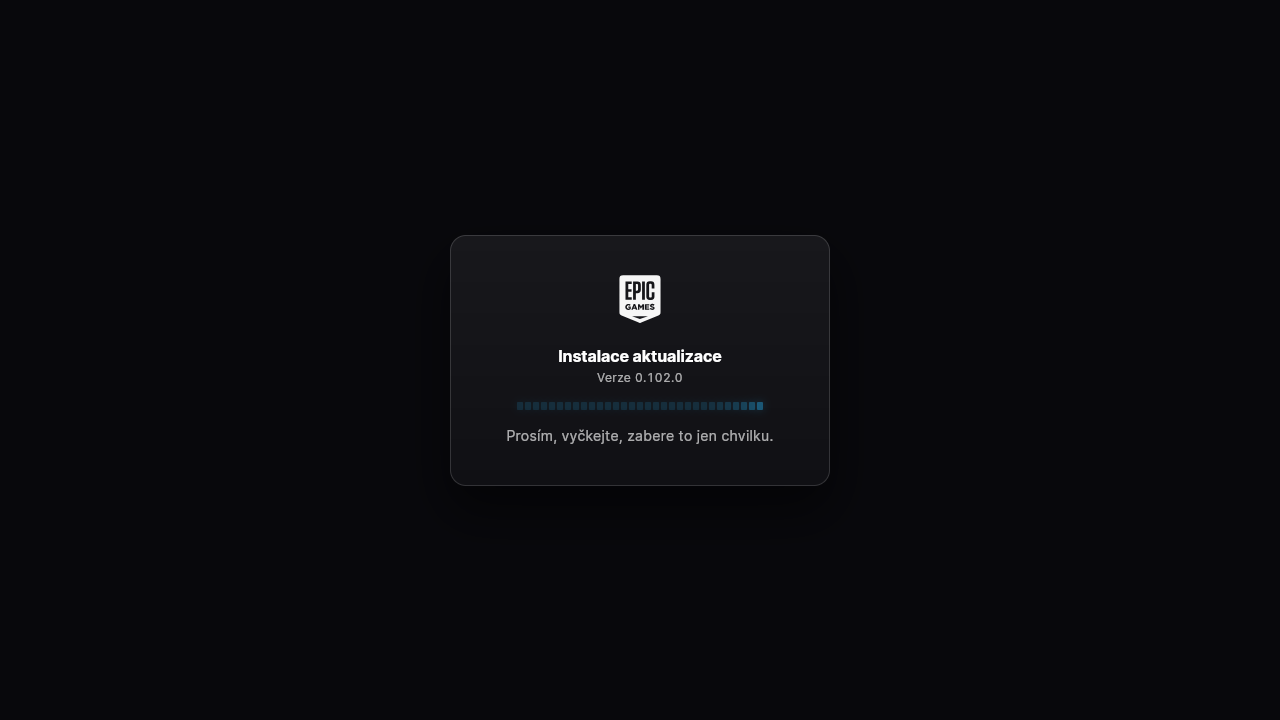 Aktualizace Epic Games launcheru verze 0.102.0