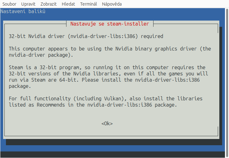 Moje řešení chybějícího GPU ovladače po povýšení Ubuntu MATE