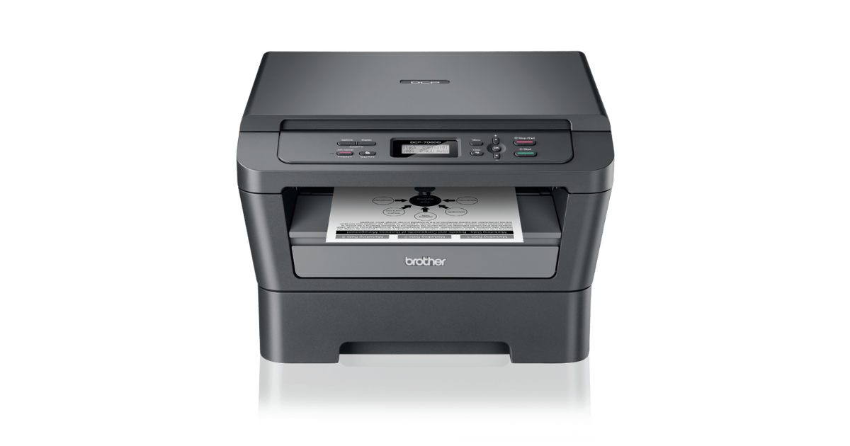 Tiskárna Brother DCP-7060D na bílém pozadí
