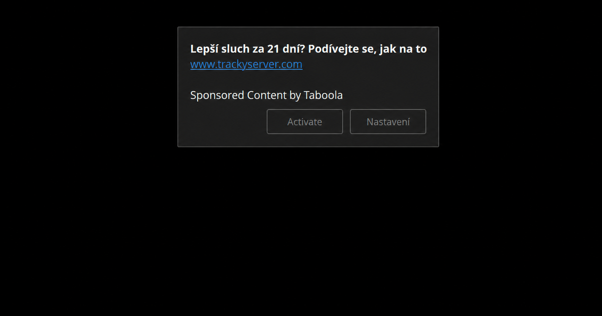 Reklamní push notifikace na ploše, by Taboola