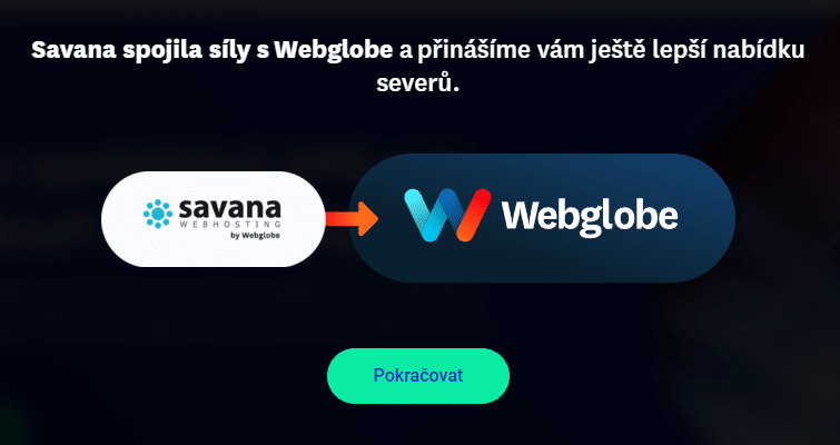 Savana Webhosting se loučí. Vítejte ve světě Webglobe!