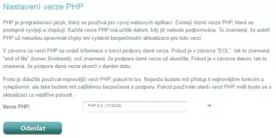 Ideální verze PHP pro WordPress? Ta nejnovější