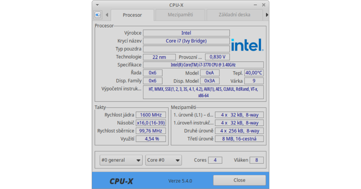 CPU-X je můj oblíbený nástroj pro identifikaci hardwaru v Xubuntu