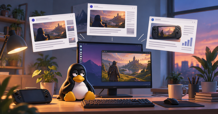 Zapomeňte na Windows i Bazzite. Na hraní mi stačí obyčejný Linux
