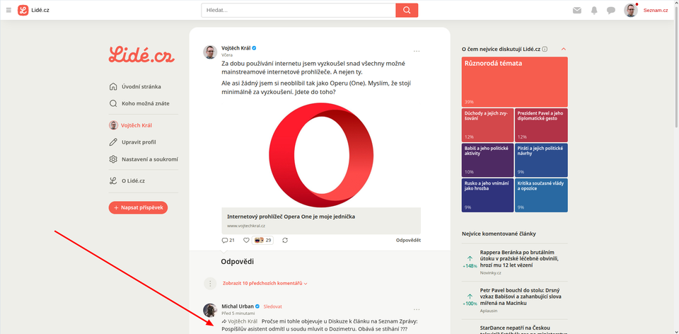 Algoritmus Lidé.cz se ukázal a přihrál mi víc než 100 návštěv