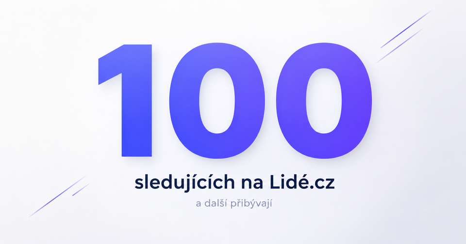 Mám 100 sledujících na Lidé.cz a další přibývají