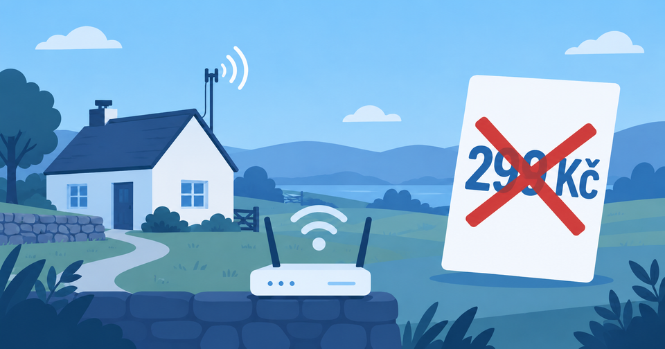 O2 mi nabídlo rychlý internet za 300 korun za měsíc. Nabídku jsem ale nevyužil