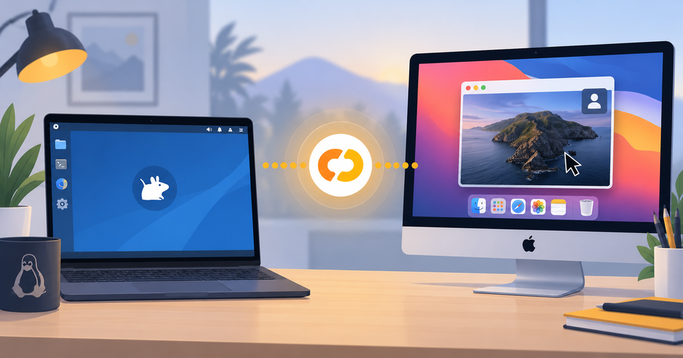 Klient měl Mac, já Xubuntu. Vzdálenou pomoc jsem vyřešil elegantně