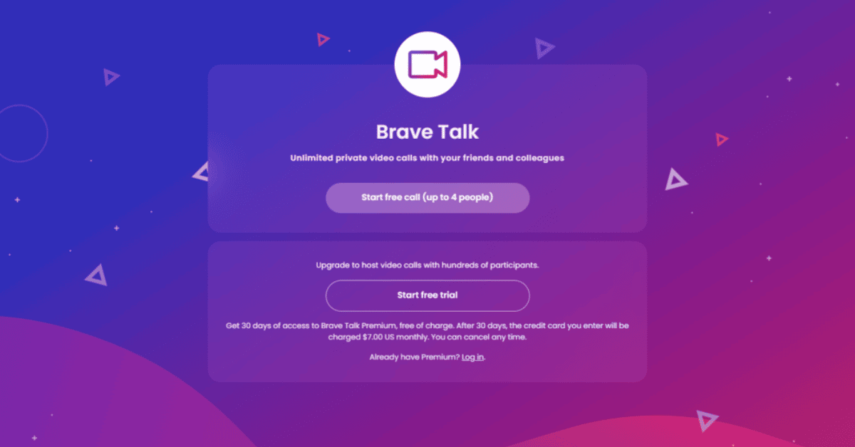 Brave Talk a jeho online meeting