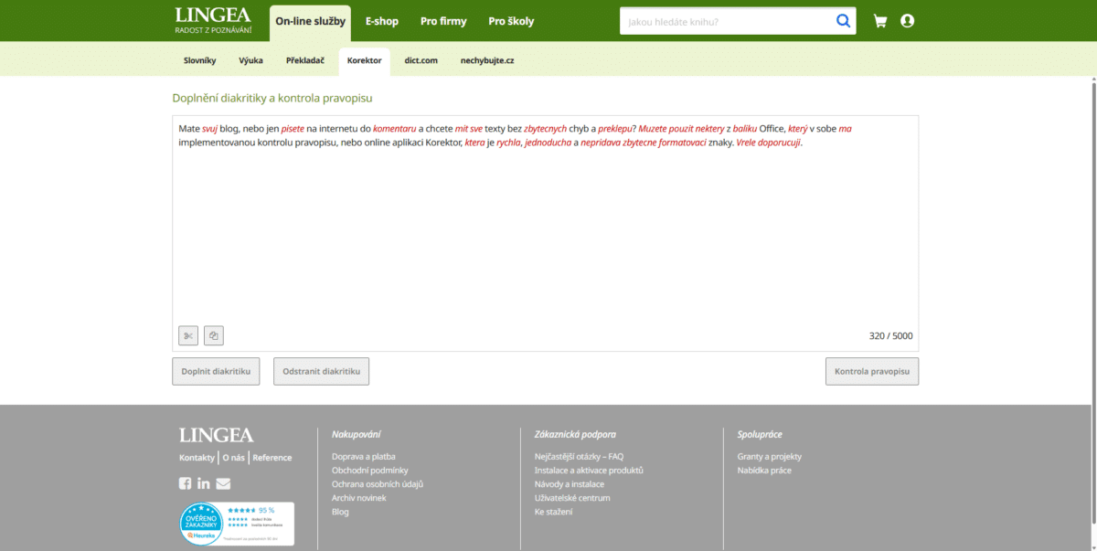 Korektor Lingea, odstranění diakritiky.png