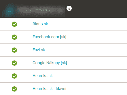 Mergado, hlavní a podružné feedy